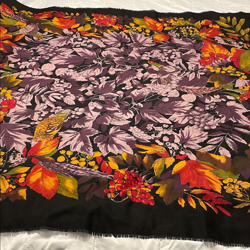 The Kopples Bloomsbury England Floral Scarf Fall Winter Classic Large Scarf